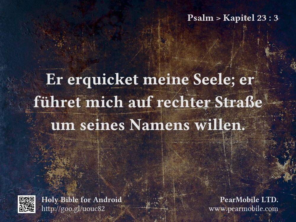 Psalm, Kapitel 23:3